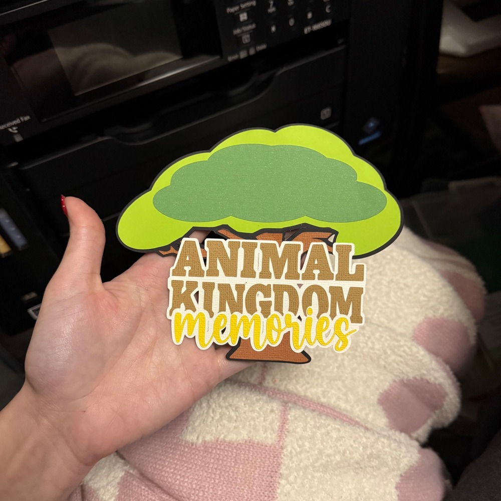 Animal Kingdom Memories Tree of Life Scrapbook Title Die Cut - Picture 2 of 2